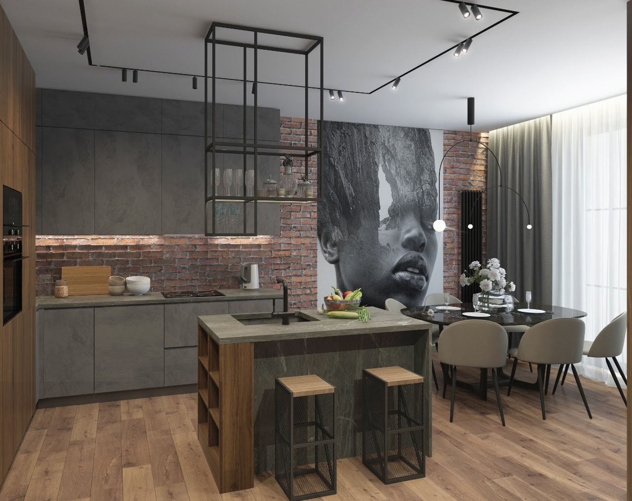 Стиль лофт в интерьере фото