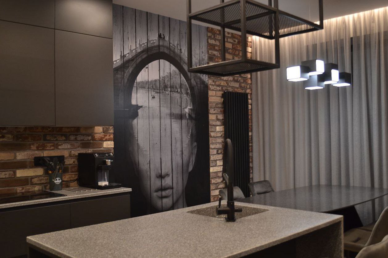 Интерьер комнаты в стиле лофт